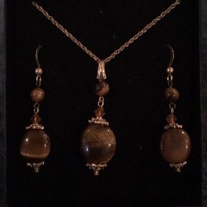 Necklace and earrings